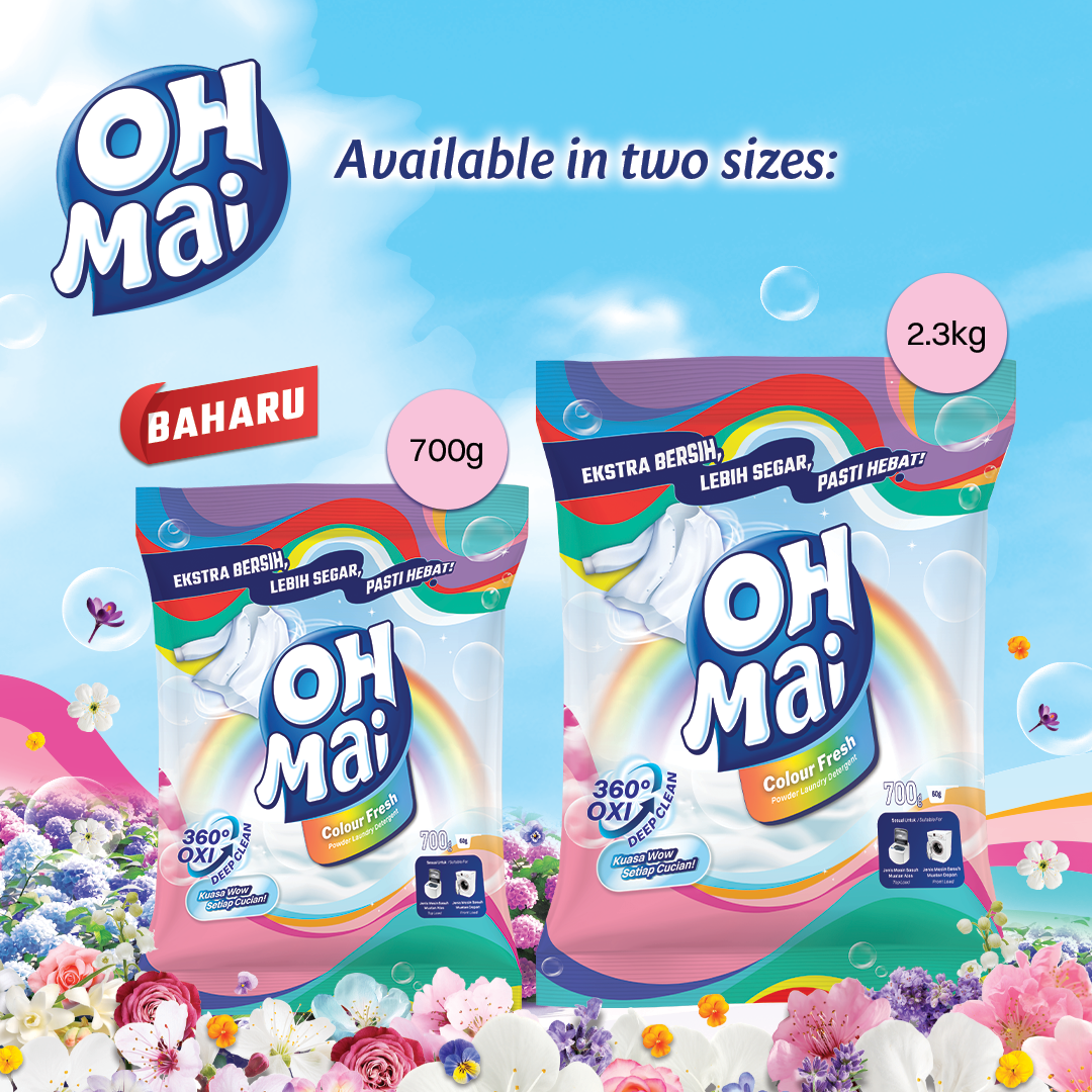 OH MAI Laundry Powder Detergent - Colour Fresh (700g)