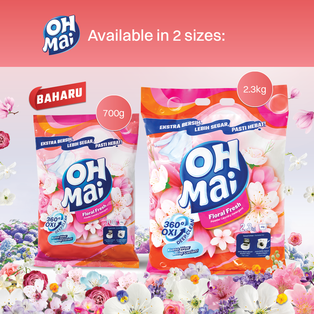 OH MAI Laundry Powder Detergent - Floral Fresh (700g)