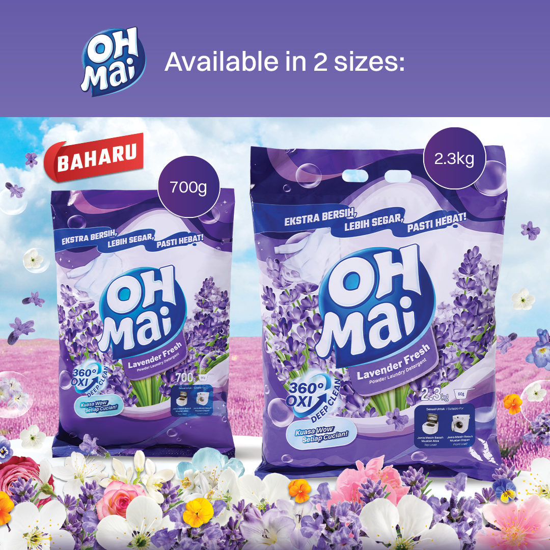 OH MAI Laundry Powder Detergent - Lavender Fresh (700g)