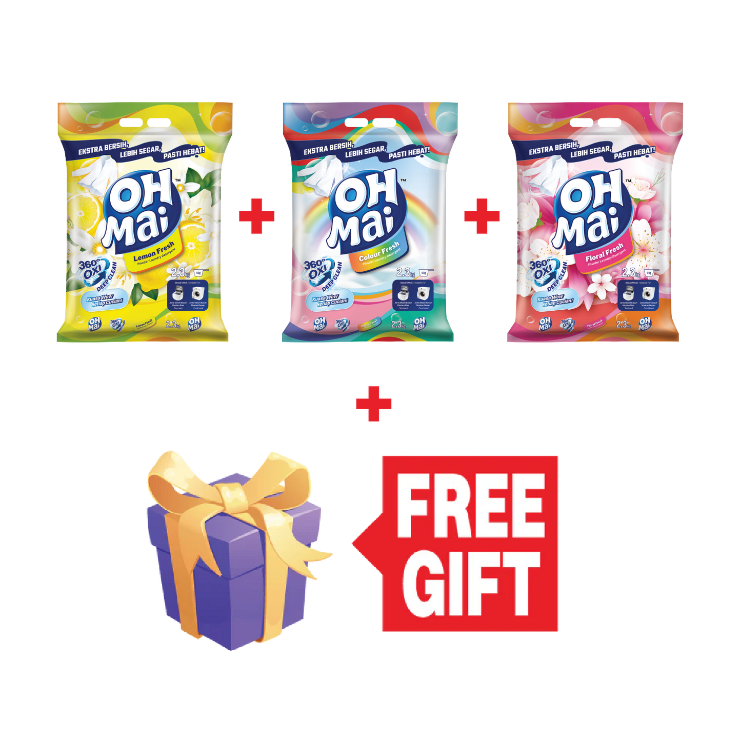 Oh Mai 2.3kg Powder Indoor Drying Bundle + FREE YS Accessories