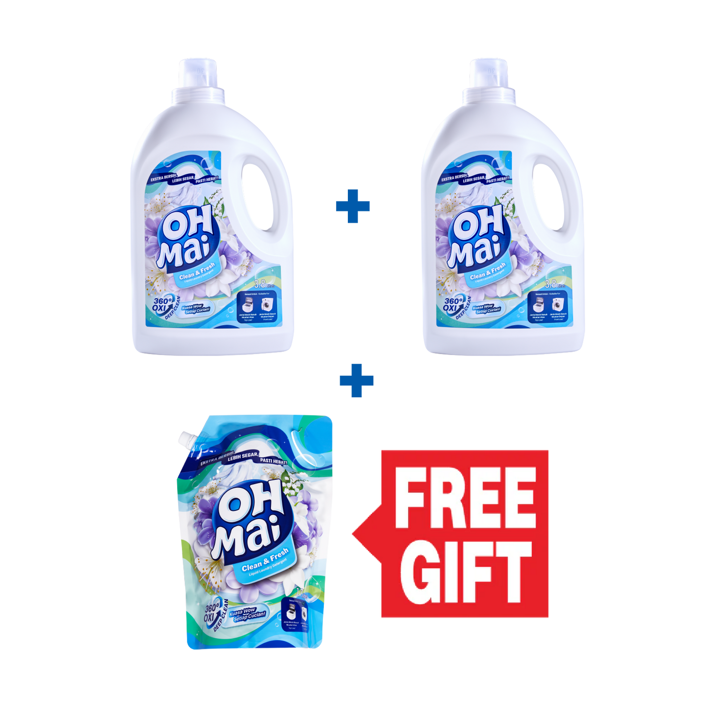 Oh Mai 3.8L Liquid Indoor Drying Bundle + FREE 1.7L