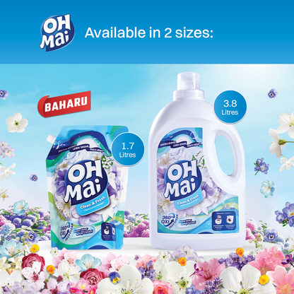 OH MAI Laundry Liquid Detergent - Clean & Fresh (3.8L)