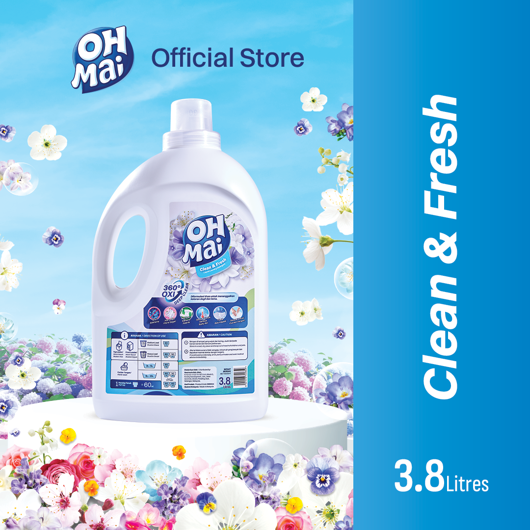 OH MAI Laundry Liquid Detergent - Clean & Fresh (3.8L)