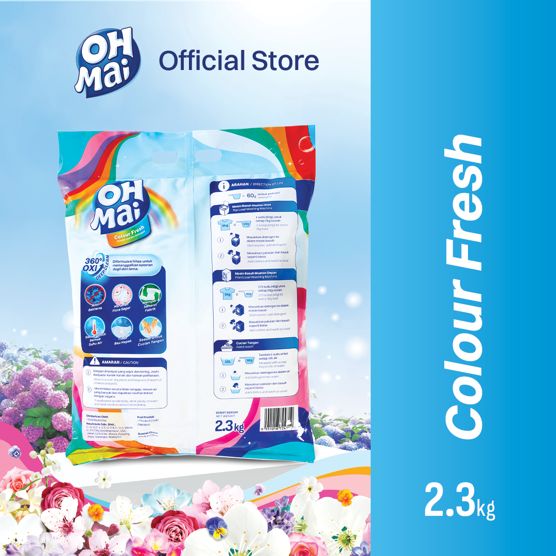 OH MAI Laundry Powder Detergent - Colour Fresh (2.3kg)