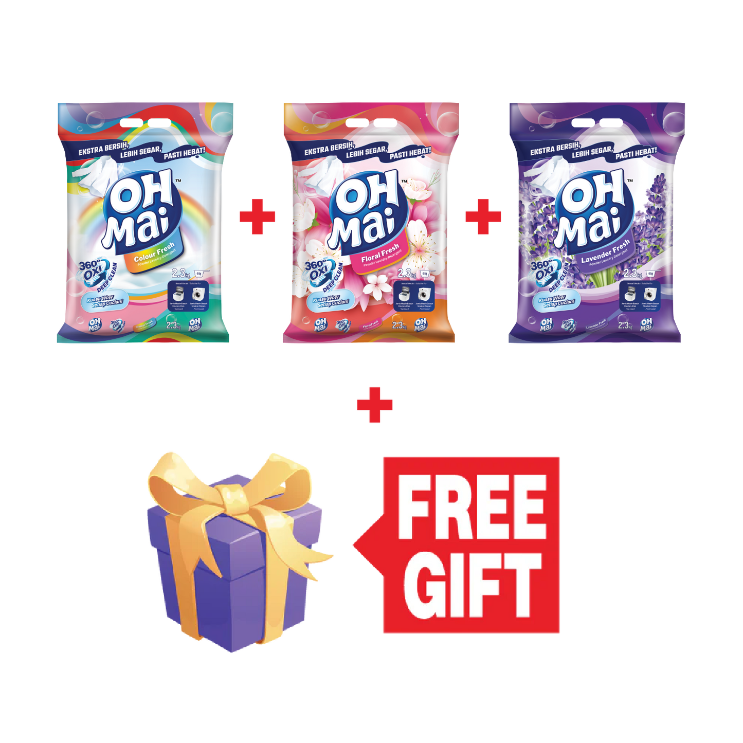 Oh Mai 2.3kg Powder Indoor Drying Bundle + FREE YS Accessories