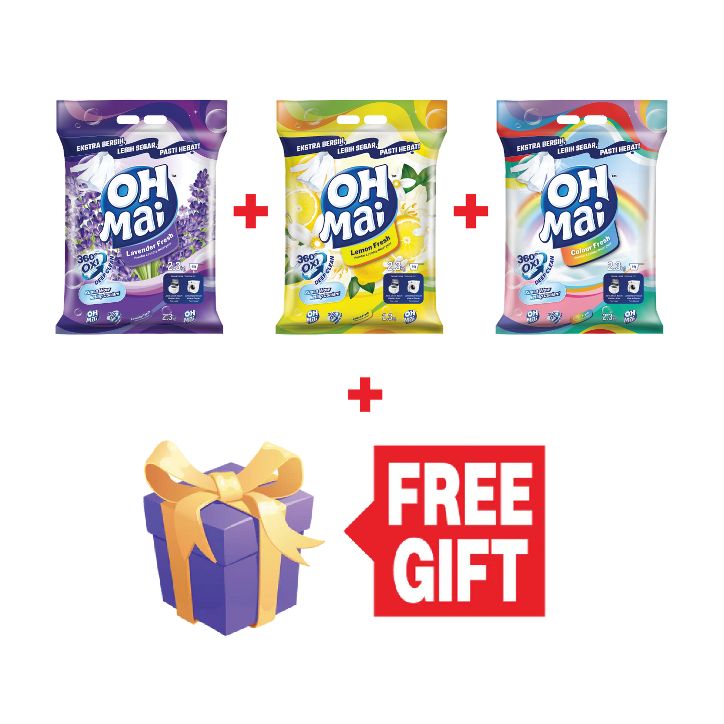 Oh Mai 2.3kg Powder Indoor Drying Bundle + FREE YS Accessories