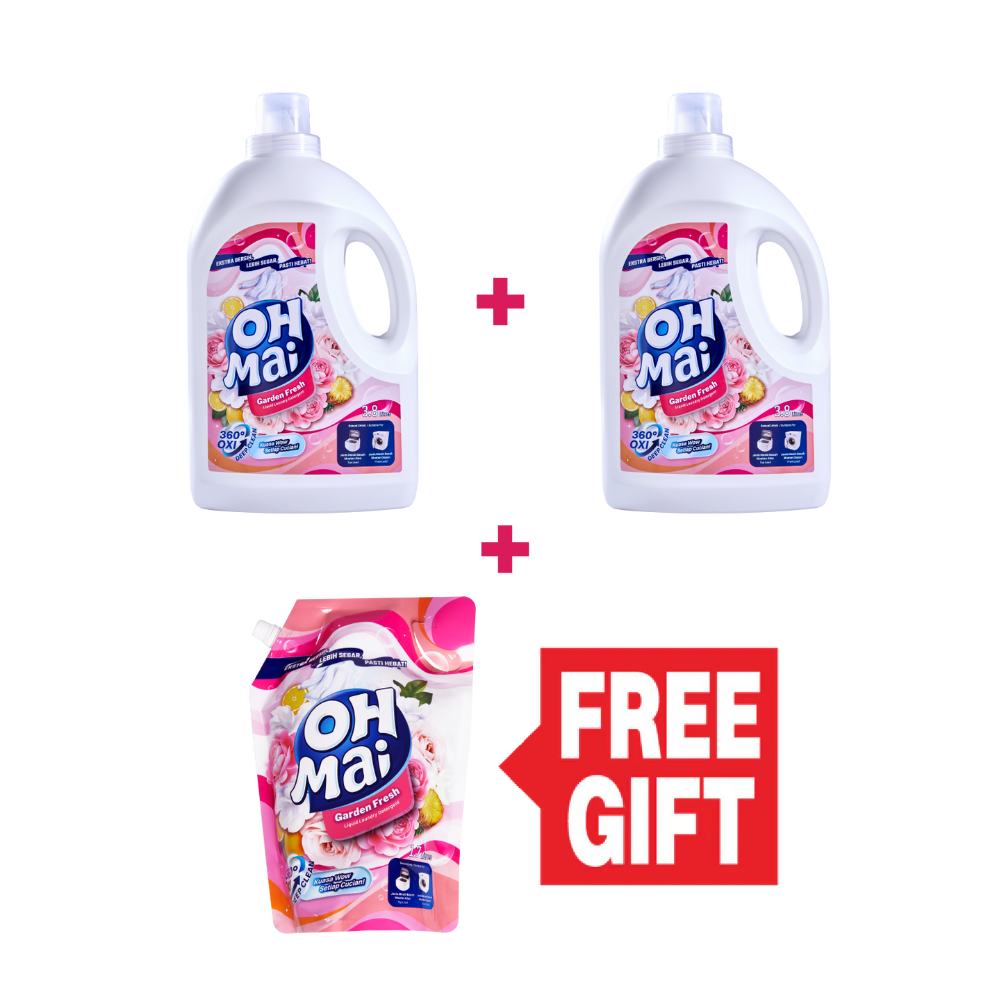Oh Mai 3.8L Liquid Indoor Drying Bundle + FREE 1.7L